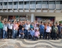 Trabalhadores da Oi, em Brasília, se posicionam contra as 1.900 demissões anunciadas pela empresa