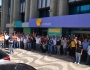 Trabalhadores da Oi fazem protesto em Brasília