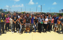 02/02/2018 - Em ato público, trabalhadores da Contax (LIQ) na Paraíba denunciam assédio moral