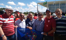Dirigentes da Fitratelp e sindicatos filiados na posse do ex-presidente Lula na Casa Civil