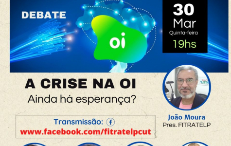 TRABALHADORES E SINDICATOS PARTECIPEM DA LIVE: "CRISE NA OI"