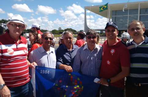 Dirigentes da Fitratelp e sindicatos filiados na posse do ex-presidente Lula na Casa Civil